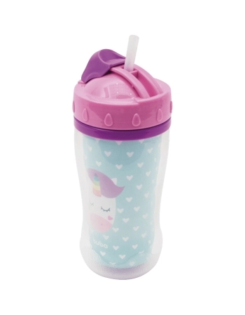 BUBA COPO PAREDE DUPLA ANIMAL FUN UNICORNIO 280ML