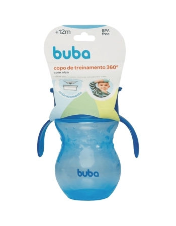BUBA COPO TREINAMENTO 360º C/ALCA AZUL 270ML
