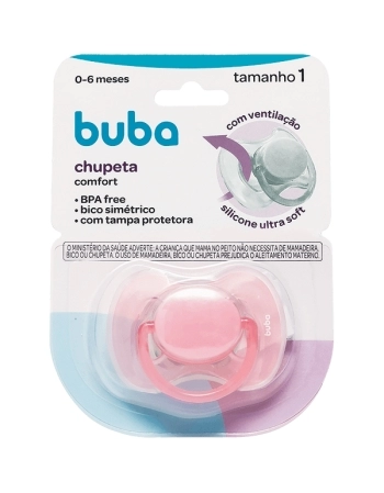 BUBA CHUPETA COMFORT Nº1 ROSA