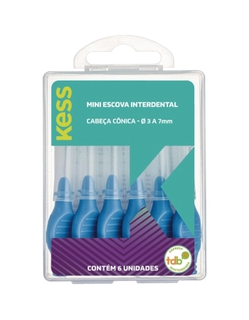 KESS MINI ESCOVA INTERDENTAL CONICA 3-7MM 06UN BELLIZ