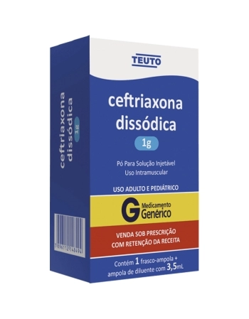 G.CEFTRIAXONA 1G IM PO SOL 1 AMP 3,5ML TEUTO