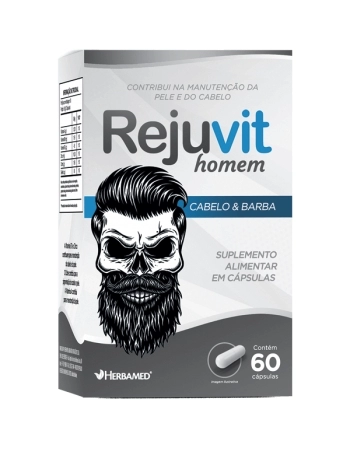 REJUVIT HOMEM (CABELO E BARBA) 60CPS HERBAMED