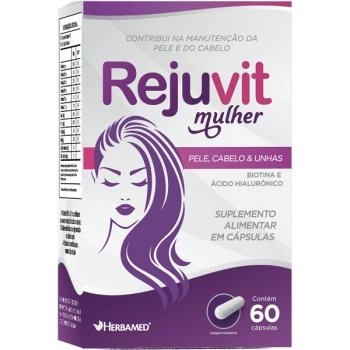 REJUVIT MULHER (PELE, CABELO E UNHA) 60CPS HERBAMED