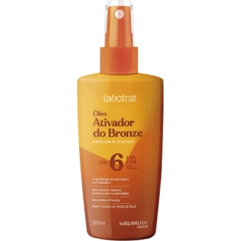 VAI E BRILHA OLEO ATIVADOR DE BRONZE CENOURA E URUCUM FPS6 LABOTRAT