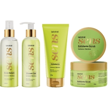 KIT HIDRATANTE/ESFOLIANTE/BODY SPLASH/SHOWER GEL VERBENA E BAMBOO SENS LABOTRAT