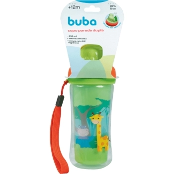 BUBA COPO PAREDE DUPLA ANIMAL FUN 250ML