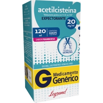 G.ACETILCISTEINA XPE PEDIATRICO 20MG FRAMBOESA 120ML LEGRAND