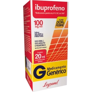 G.IBUPROFENO GTS 100MG 20ML SALADA FRUTAS LEGRAND