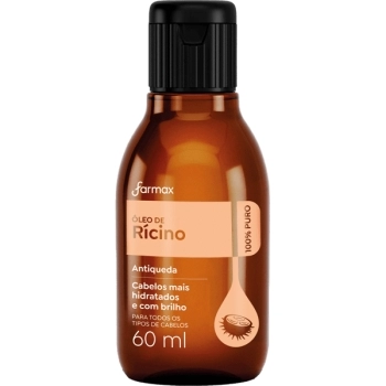 OLEO DE RICINO 100% PURO 60ML FARMAX
