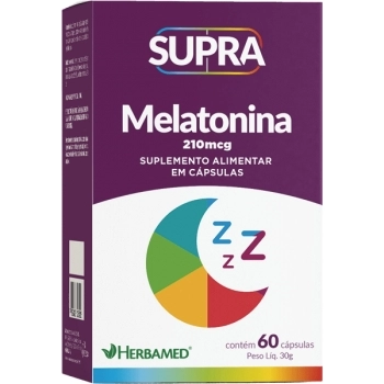 SUPRA MELATONINA 210MG 60CPS HERBAMED
