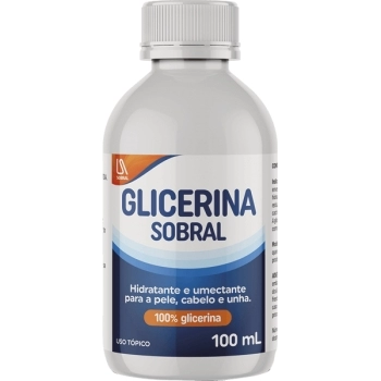 GLICERINA PURA HIDRATANTE 100ML SOBRAL