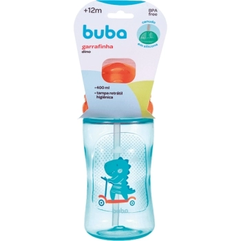 BUBA GARRAFINHA DINO PATINETE AZUL 400ML