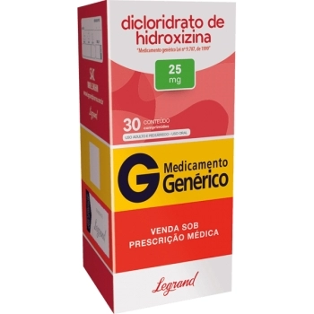G.HIDROXIZINA 25MG 30CPR LEGRAND