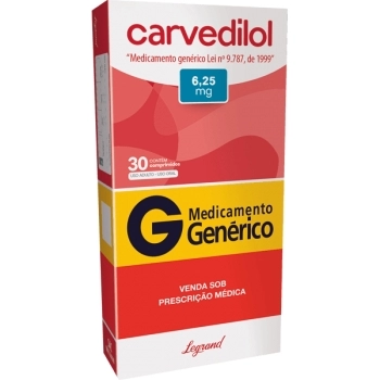 G.CARVEDILOL 6,25MG 30CPR LEGRAND