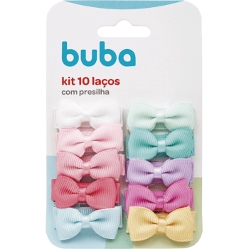 BUBA KIT 10 LACOS COM PRESILHA SORTIDOS P