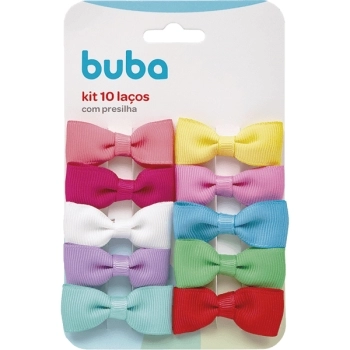 BUBA KIT 10 LACOS COM PRESILHA SORTIDOS M