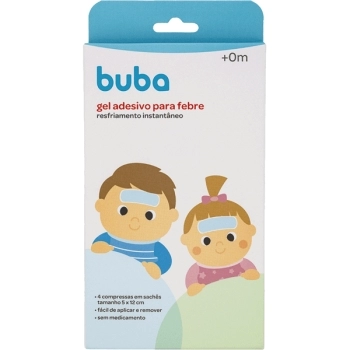 BUBA GEL PARA ALIVIAR FEBRE C/4 SACHE 5X12CM