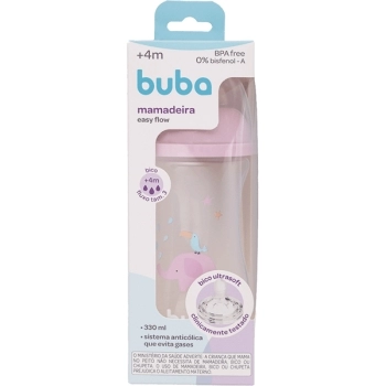 BUBA MAMADEIRA EASY FLOW ELEFANTE ROSA 330ML