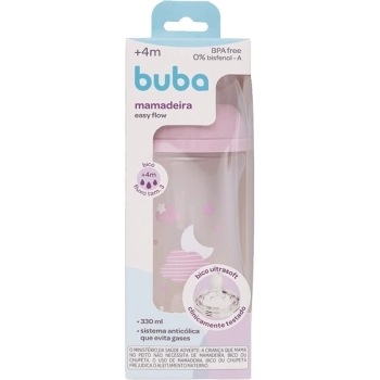 BUBA MAMADEIRA EASY FLOW NUVEM ROSA 330ML