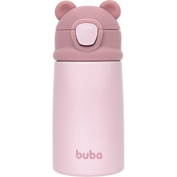 BUBA COPO TERMICO PAREDE DUPLA URSINHO ROSA 320ML (+ 3 ANOS)