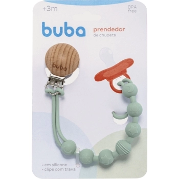 BUBA PRENDEDOR DE CHUPETA SILICONE VERDE