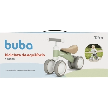 BUBA BICICLETA EQUILIBRIO 4 RODAS VERDE