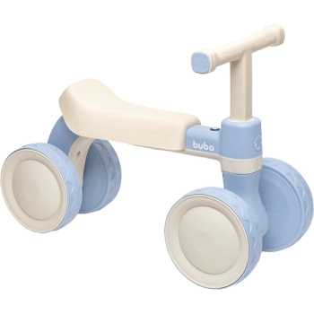 BUBA BICICLETA EQUILIBRIO COM SOM 4 RODAS AZUL