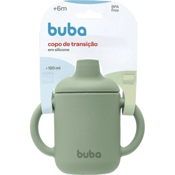 BUBA COPO SILICONE VERDE 120ML (+ 6M)