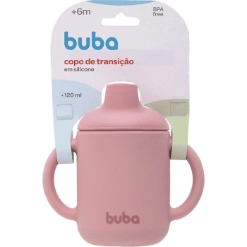 BUBA COPO SILICONE ROSA 120ML (+ 6M)