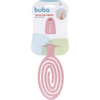BUBA ESCOVA DE CABELO ROSA