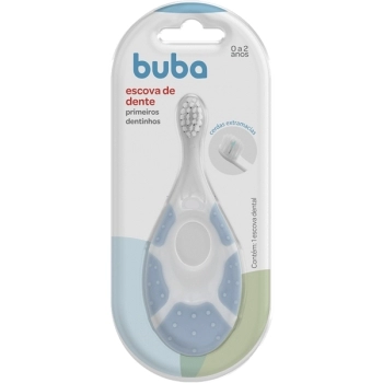 BUBA ESCOVA DENTAL PRIMEIROS DENTINHOS AZUL