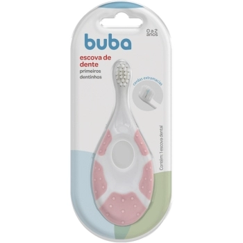 BUBA ESCOVA DENTAL PRIMEIROS DENTINHOS ROSA