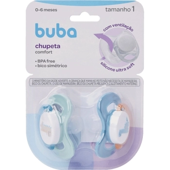 BUBA KIT CHUPETA COMFORT Nº1 MAGIC DINO VERDE