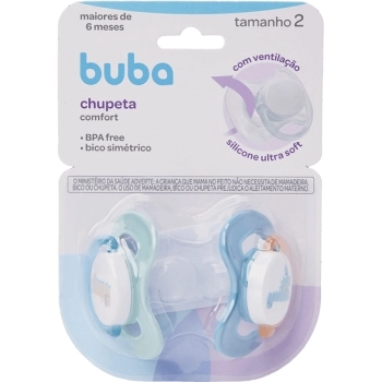 BUBA KIT CHUPETA COMFORT Nº2 MAGIC DINO VERDE