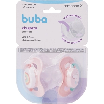 BUBA KIT CHUPETA COMFORT Nº2 MAGIC UNICORNIO ROSA