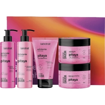 KIT BANHO DIA DIA PITAYA (BODY,2 ESFOL,HIDRAT,SAIS) LABOTRAT