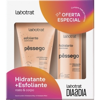 KIT HIDRATANTE+ESFOLIANTE ROSTO E CORPO PESSEGO LABOTRAT