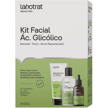 KIT FACIAL AC GLICOLICO DERMO SKIN (SABO/TONI/SERUM REJUVEN) LABOTRAT