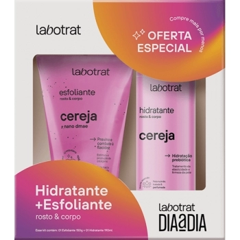 KIT HIDRATANTE+ESFOLIANTE ROSTO E CORPO CEREJA LABOTRAT