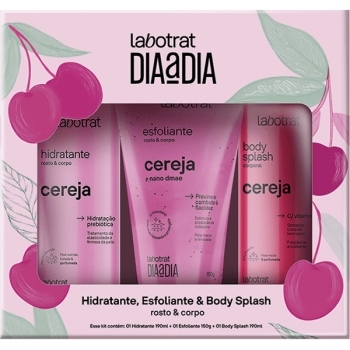 KIT HIDRATANTE/ESFOLIANTE E BODY SPLASH CEREJA LABOTRAT