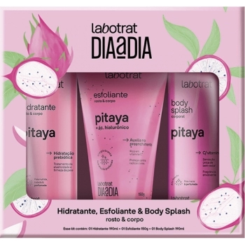 KIT HIDRATANTE/ESFOLIANTE E BODY SPLASH PITAYA LABOTRAT
