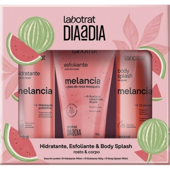 KIT HIDRATANTE/ESFOLIANTE E BODY SPLASH MELANCIA LABOTRAT