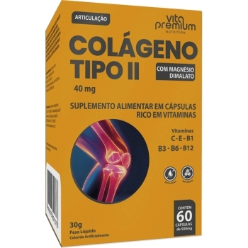 COLAGENO TIPO II CURCUMA E DIMAGNESIO MALATO 60CPS VITA PREMIUM