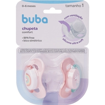 BUBA KIT CHUPETA COMFORT Nº1 MAGIC UNICORNIO ROSA