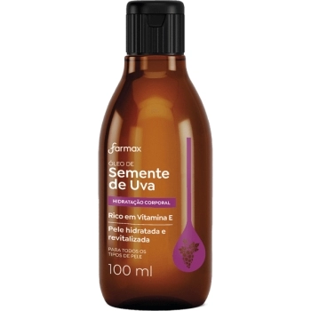 OLEO CORPORAL SEMENTE UVA 100ML FARMAX