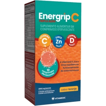ENERGRIP C 1GR TRIPLA ACAO 10CPR EFERV VITAMEDIC