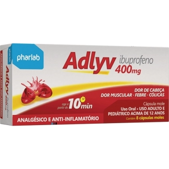 ADLYV 400MG 08CPS GEL PHARLAB