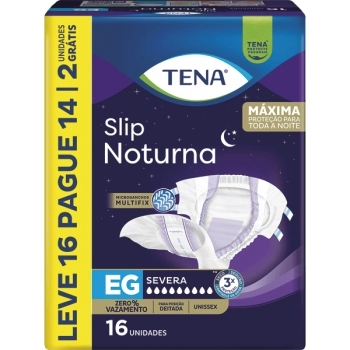 FRALDA TENA SLIP NOTURNA EG L16 P14 ESSITY