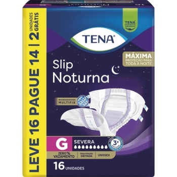 FRALDA TENA SLIP NOTURNA G L16 P14 ESSITY