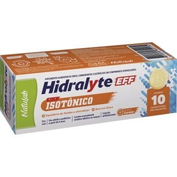 HIDRALYTE ISOTONICO 3X1 10CPR EFERVESCENTE LARANJA NATULAB